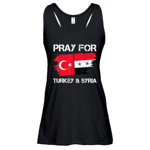 Pray For Turkey & Syria Flag Earthquake In Turkey Syria Ladies Essential Flowy Tank