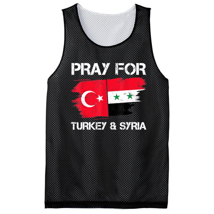 Pray For Turkey & Syria Flag Earthquake In Turkey Syria Mesh Reversible Basketball Jersey Tank