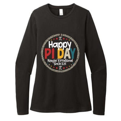 Pi For Teacher Vintage 314 Pi Digits Happy Pi Day Womens CVC Long Sleeve Shirt