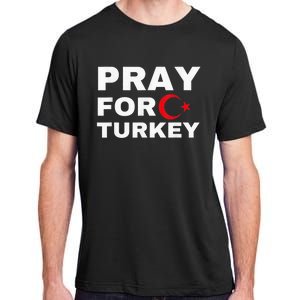 Pray For Turkey Earthquake In Turkey Adult ChromaSoft Performance T-Shirt