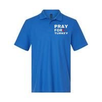 Pray For Turkey Earthquake In Turkey Softstyle Adult Sport Polo