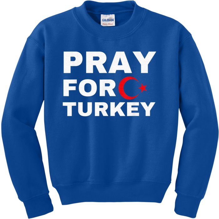 Pray For Turkey Earthquake In Turkey Kids Sweatshirt