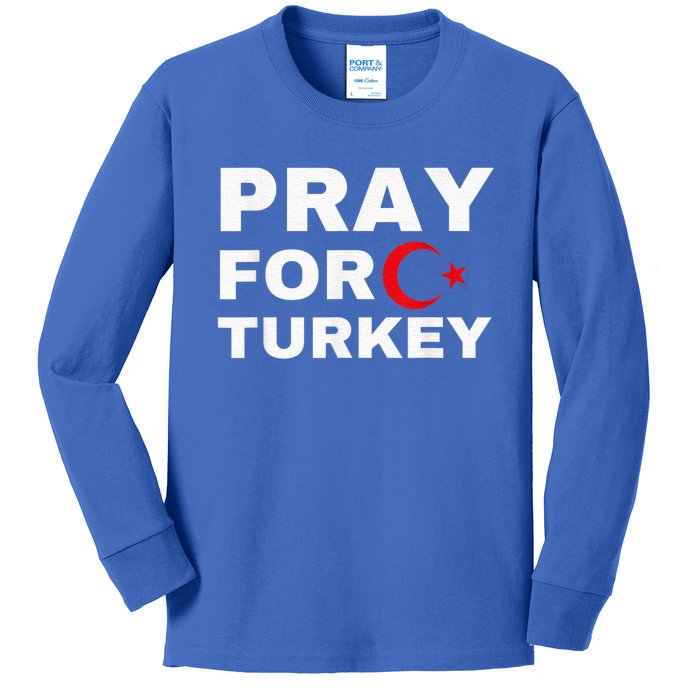 Pray For Turkey Earthquake In Turkey Kids Long Sleeve Shirt