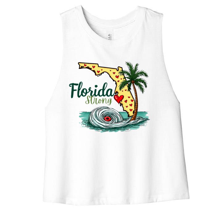 Pray For Tampa Bay Florida Strong Women's Racerback Cropped Tank