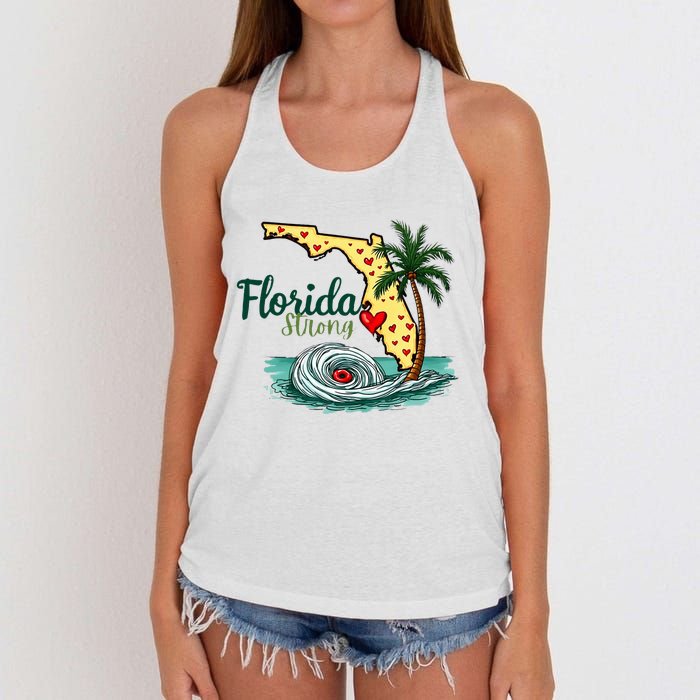 Pray For Tampa Bay Florida Strong Women's Knotted Racerback Tank