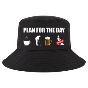 Plan For The Day Funny Golf Cool Comfort Performance Bucket Hat