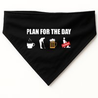 Plan For The Day Funny Golf USA-Made Doggie Bandana