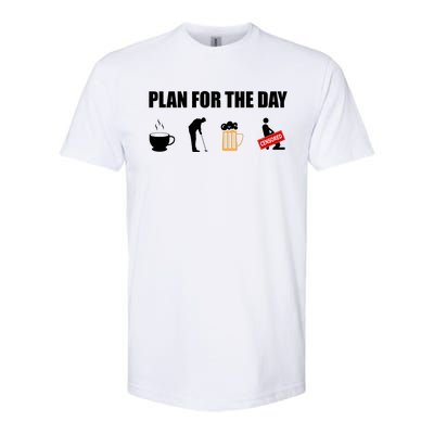 Plan For The Day Funny Golf Softstyle® CVC T-Shirt