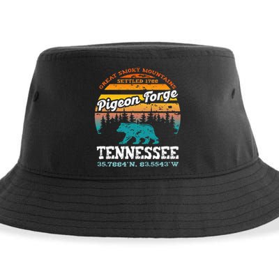 Pigeon Forge Tennessee Great Smoky Mountains Trip Gifts Sustainable Bucket Hat