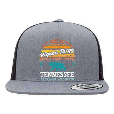 Pigeon Forge Tennessee Great Smoky Mountains Trip Gifts Flat Bill Trucker Hat