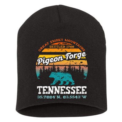 Pigeon Forge Tennessee Great Smoky Mountains Trip Gifts Short Acrylic Beanie