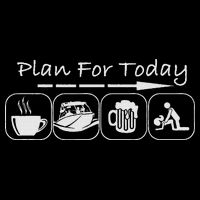 Plan For Today Coffee Boat Beer Sex For Boater Boat T-Shirt