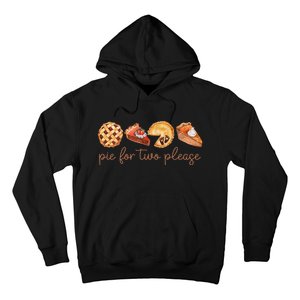 Pie For Two Please Thanksgiving Pregnancy Announcement Hoodie