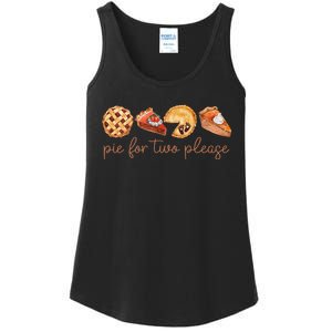 Pie For Two Please Thanksgiving Pregnancy Announcement Ladies Essential Tank