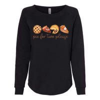 Pie For Two Please Thanksgiving Pregnancy Announcement Womens California Wash Sweatshirt