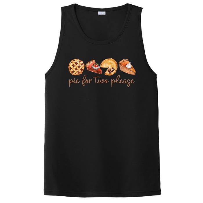 Pie For Two Please Thanksgiving Pregnancy Announcement PosiCharge Competitor Tank