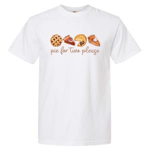 Pie For Two Please Thanksgiving Pregnancy Announcement Garment-Dyed Heavyweight T-Shirt