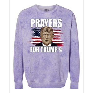 Prayers For Trump 2024 Usa Election Colorblast Crewneck Sweatshirt