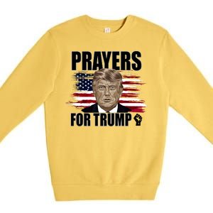 Prayers For Trump 2024 Usa Election Premium Crewneck Sweatshirt