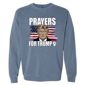 Prayers For Trump 2024 Usa Election Garment-Dyed Sweatshirt