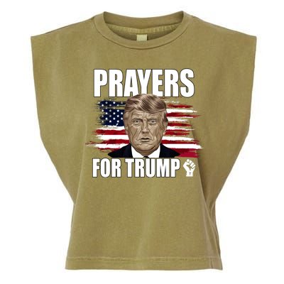 Prayers For Trump 2024 Usa Election Garment-Dyed Women's Muscle Tee