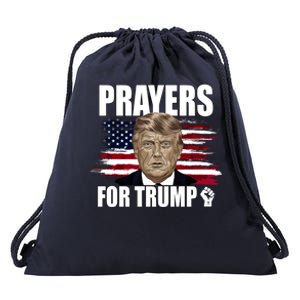 Prayers For Trump 2024 Usa Election Drawstring Bag