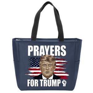 Prayers For Trump 2024 Usa Election Zip Tote Bag