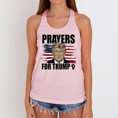 Prayers For Trump 2024 Usa Election Women's Knotted Racerback Tank