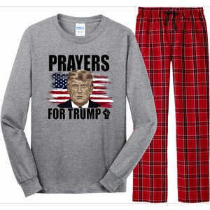 Prayers For Trump 2024 Usa Election Long Sleeve Pajama Set