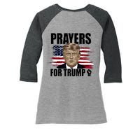 Prayers For Trump 2024 Usa Election Women's Tri-Blend 3/4-Sleeve Raglan Shirt