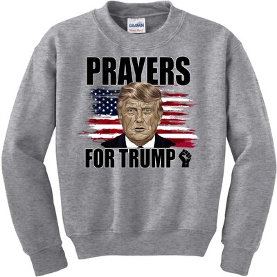 Prayers For Trump 2024 Usa Election Kids Sweatshirt