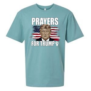 Prayers For Trump 2024 Usa Election Sueded Cloud Jersey T-Shirt