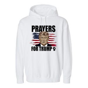 Prayers For Trump 2024 Usa Election Garment-Dyed Fleece Hoodie