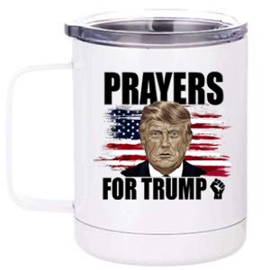 Prayers For Trump 2024 Usa Election 12 oz Stainless Steel Tumbler Cup