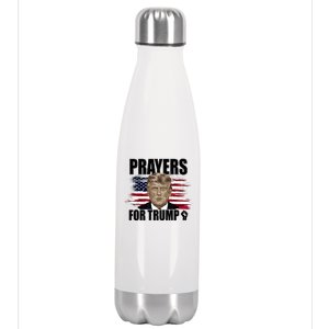 Prayers For Trump 2024 Usa Election Stainless Steel Insulated Water Bottle