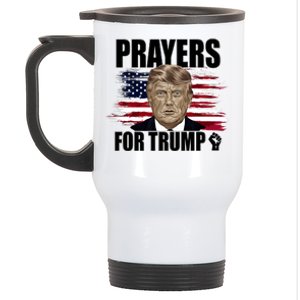 Prayers For Trump 2024 Usa Election Stainless Steel Travel Mug