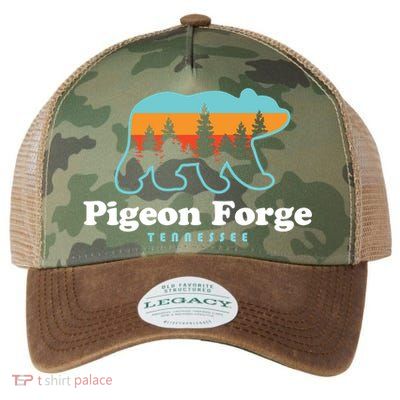 Pigeon Forge Tn Bear Great Smoky Mountains Cool Gift Legacy Tie Dye Trucker Hat