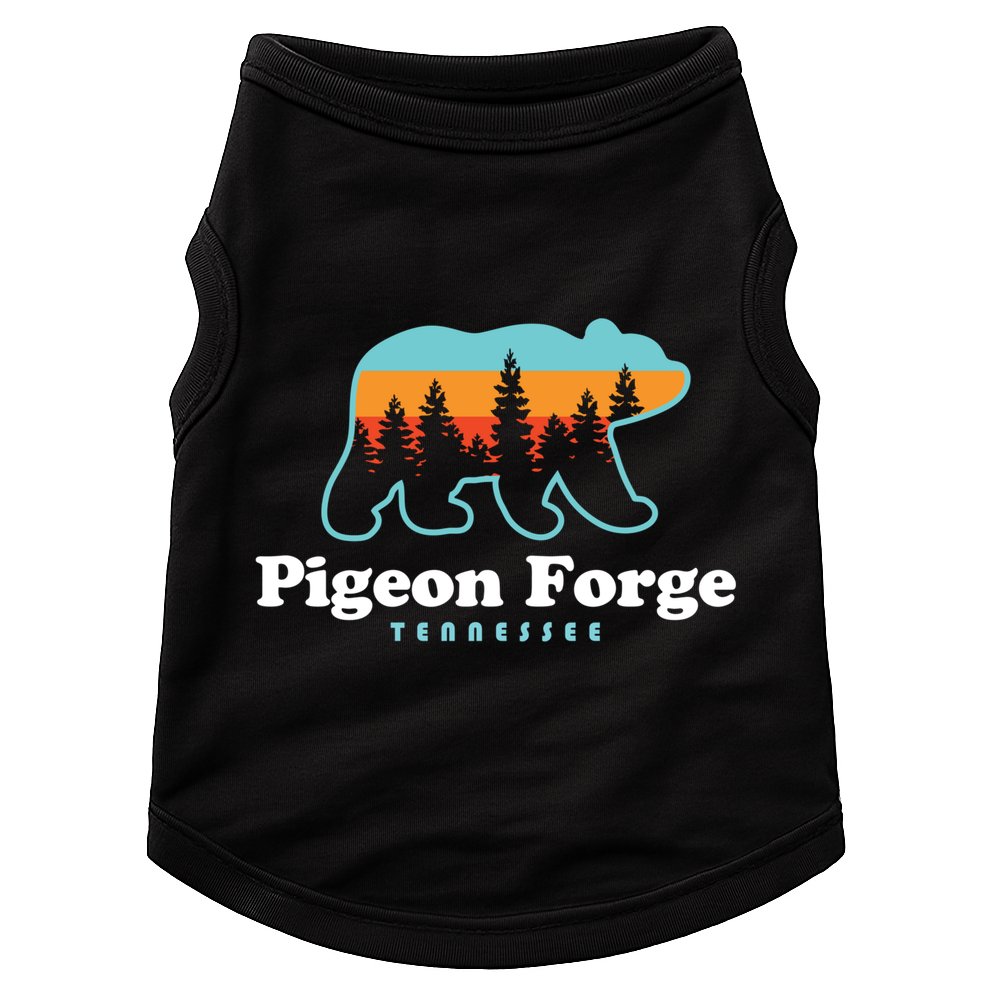Pigeon Forge Tn Bear Great Smoky Mountains Cool Gift Doggie Tank