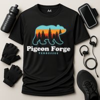 Pigeon Forge Tn Bear Great Smoky Mountains Cool Gift Cooling Performance Crew T-Shirt