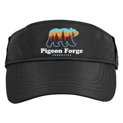 Pigeon Forge Tn Bear Great Smoky Mountains Cool Gift Adult Drive Performance Visor