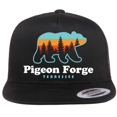 Pigeon Forge Tn Bear Great Smoky Mountains Cool Gift Flatbill Hat