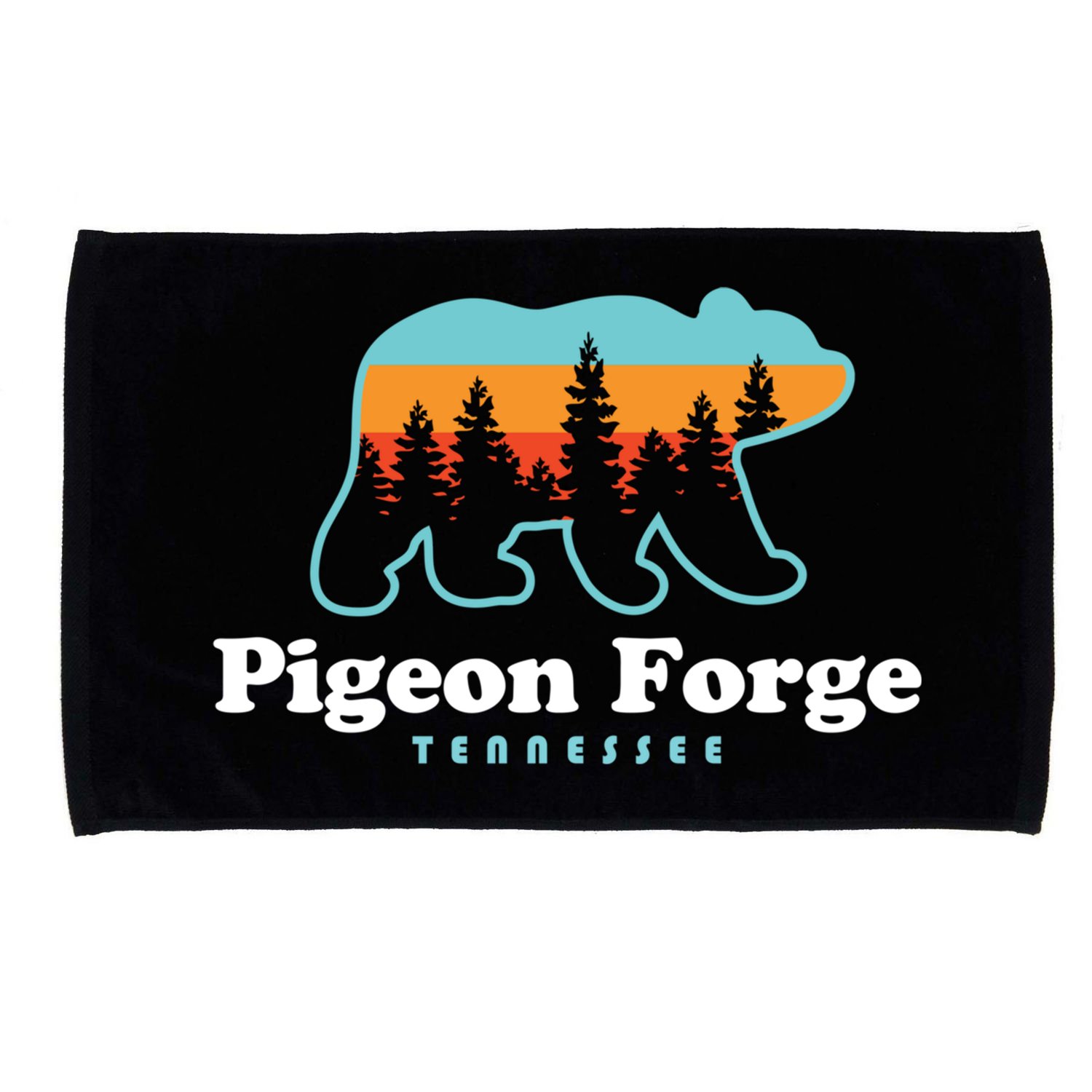 Pigeon Forge Tn Bear Great Smoky Mountains Cool Gift Microfiber Hand Towel