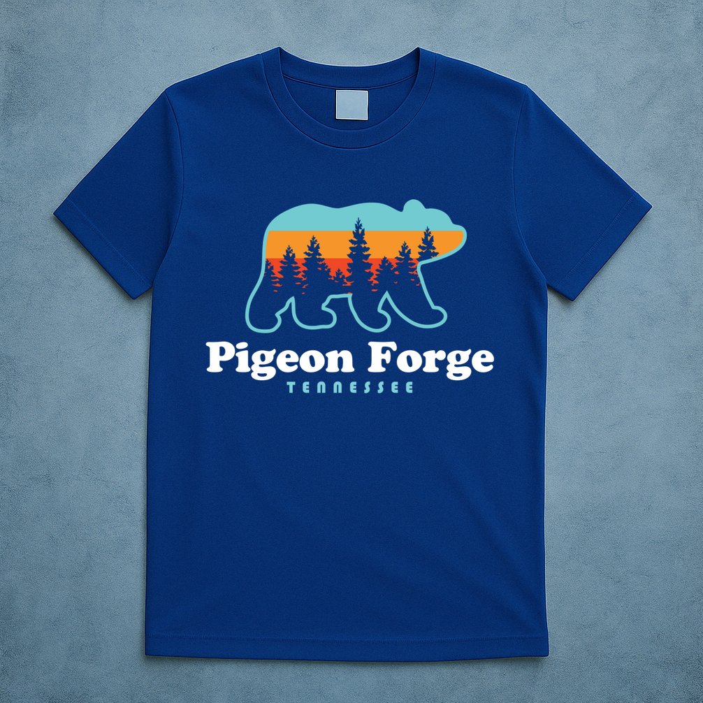 Pigeon Forge Tn Bear Great Smoky Mountains Cool Gift T-Shirt