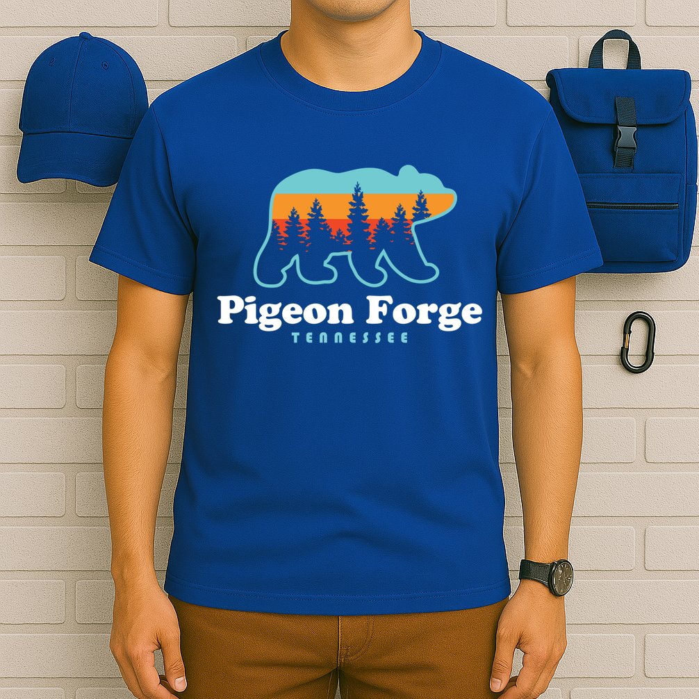 Pigeon Forge Tn Bear Great Smoky Mountains Cool Gift T-Shirt
