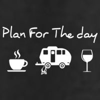Plan For The Day Coffee Camping Wine Adult Drive Performance Visor