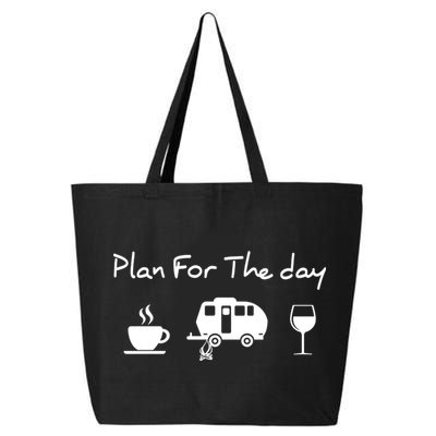 Plan For The Day Coffee Camping Wine 25L Jumbo Tote