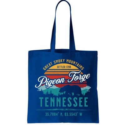 Pigeon Forge Tennessee Great Smoky Mountains Bear Retro Sun Meaningful Gift Bag