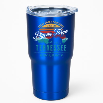 Pigeon Forge Tennessee Great Smoky Mountains Bear Retro Sun Meaningful Gift Tumbler