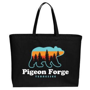 Pigeon Forge TN Bear Great Smoky Mountains Cotton Canvas Jumbo Tote