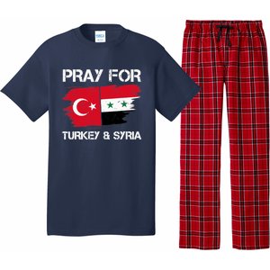 Pray For Turkey & Syria Flag Earthquake In Turkey Syria Pajama Set